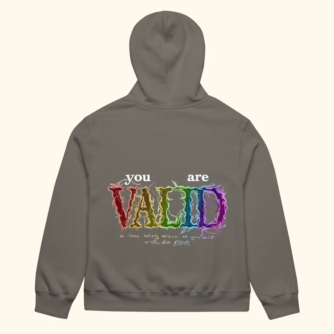 validation hoodie back mockup
